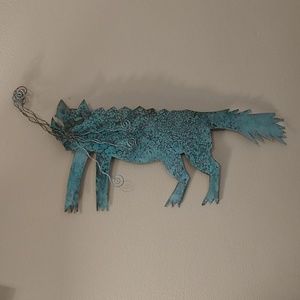 Metal Cat Wall Art